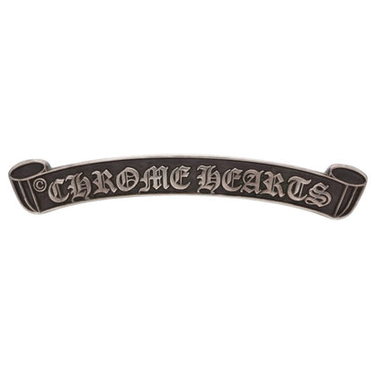 Chrome Hearts Scroll Label Plate Display Object Silver