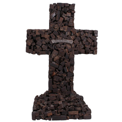 Chrome Hearts Ebony Wood Cross Ornament Multi