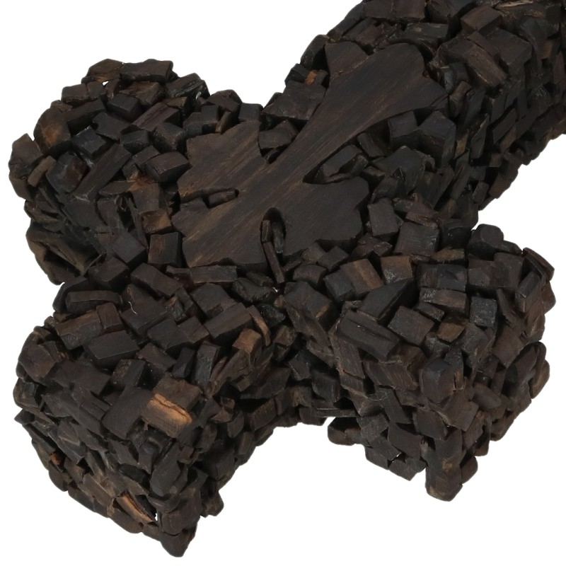 Chrome Hearts Ebony Wood Cross Ornament Multi