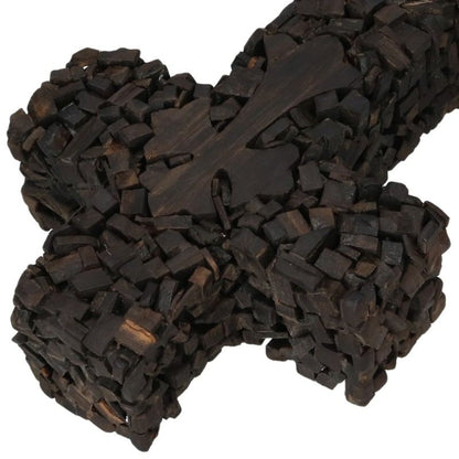 Chrome Hearts Ebony Wood Cross Ornament Multi