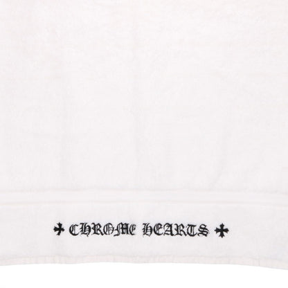 Chrome Hearts Logo Design Cotton Beach Towel White