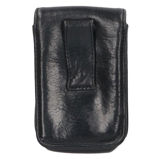 Chrome Hearts CH Cross Logo Plate Leather Case Black