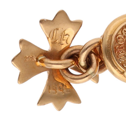 Chrome Hearts 22K CH Plus Yellow Gold Cufflinks