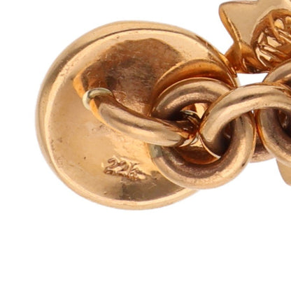 Chrome Hearts 22K CH Plus Yellow Gold Cufflinks