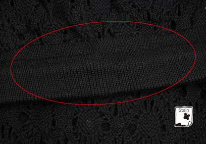 Yohji Yamamoto FEMME Cotton Knit Panel Skirt Black Size M