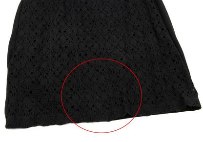 Yohji Yamamoto FEMME Cotton Knit Panel Skirt Black Size M