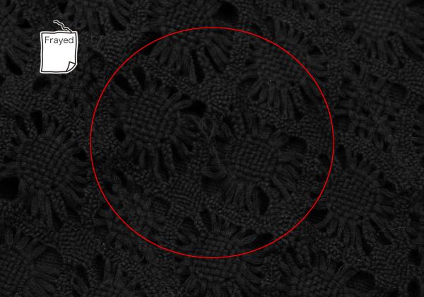 Yohji Yamamoto FEMME Cotton Knit Panel Skirt Black Size M
