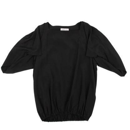 Yohji Yamamoto FEMME Rayon Drawstring Blouse Black Size M