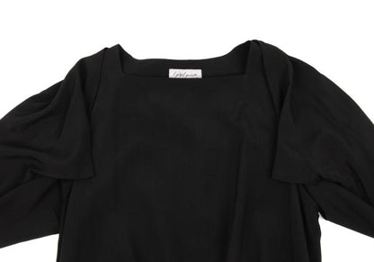 Yohji Yamamoto FEMME Rayon Drawstring Blouse Black Size M