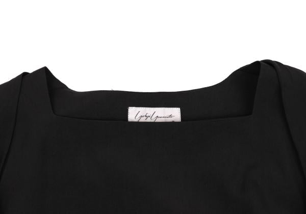 Yohji Yamamoto FEMME Rayon Drawstring Blouse Black Size M