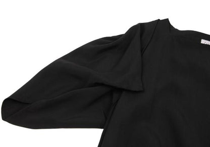 Yohji Yamamoto FEMME Rayon Drawstring Blouse Black Size M