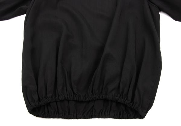 Yohji Yamamoto FEMME Rayon Drawstring Blouse Black Size M