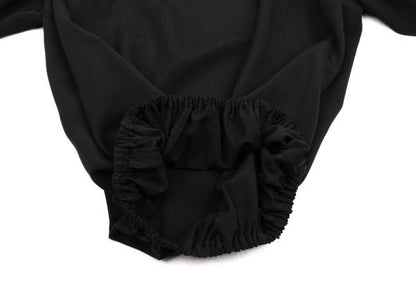 Yohji Yamamoto FEMME Rayon Drawstring Blouse Black Size M