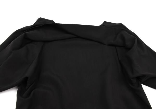 Yohji Yamamoto FEMME Rayon Drawstring Blouse Black Size M
