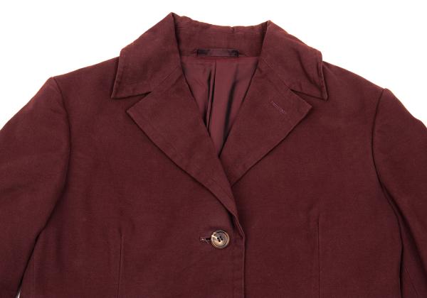 ROMEO GIGLI Cotton Peacheskin 3-Button Jacket Red Size 9AT