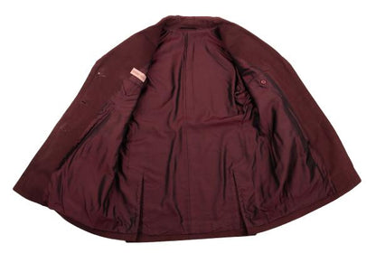ROMEO GIGLI Cotton Peacheskin 3-Button Jacket Red Size 9AT