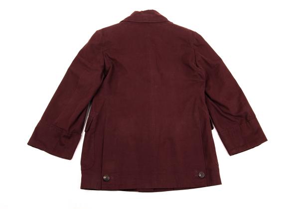 ROMEO GIGLI Cotton Peacheskin 3-Button Jacket Red Size 9AT