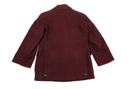 ROMEO GIGLI Cotton Peacheskin 3-Button Jacket Red Size 9AT