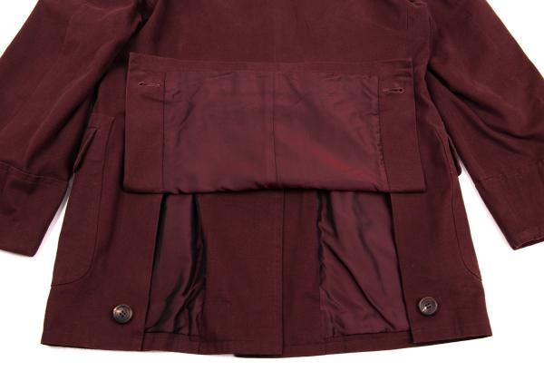 ROMEO GIGLI Cotton Peacheskin 3-Button Jacket Red Size 9AT