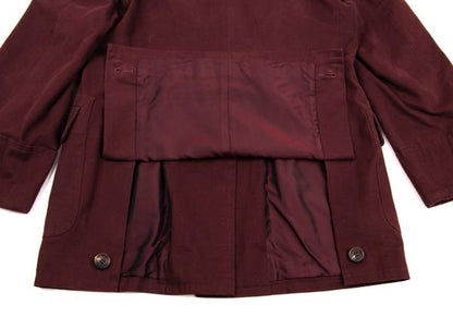 ROMEO GIGLI Cotton Peacheskin 3-Button Jacket Red Size 9AT
