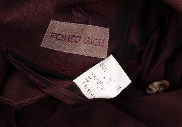 ROMEO GIGLI Cotton Peacheskin 3-Button Jacket Red Size 9AT