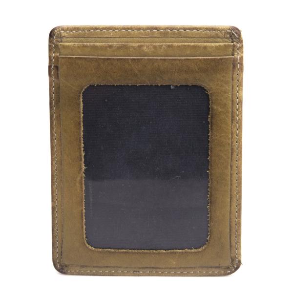 Jean Paul GAULTIER Tattoo Embossed Leather Card Holder Beige