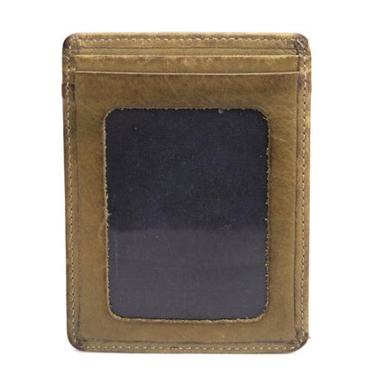 Jean Paul GAULTIER Tattoo Embossed Leather Card Holder Beige