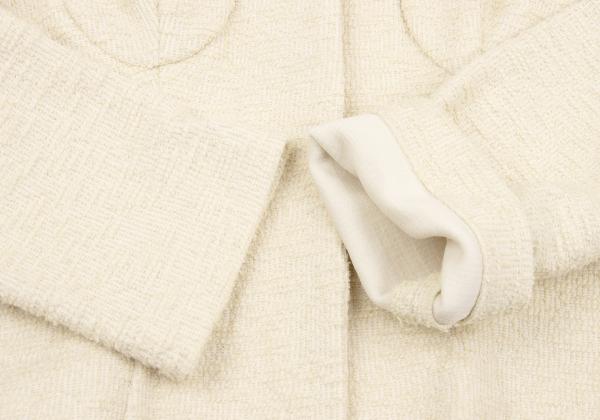 Sybilla Cotton Blend Stretch Tweed Jacket Beige Size M