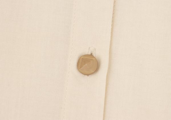 Sybilla Cellulose Cotton Flat Collar Light Beige Blouse Size 2