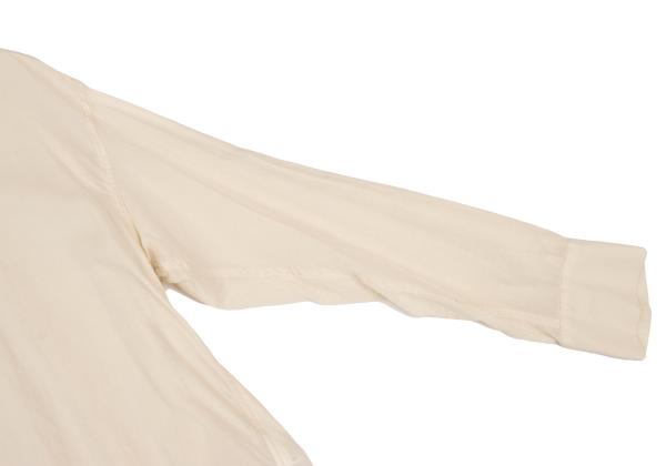 Sybilla Cellulose Cotton Flat Collar Light Beige Blouse Size 2