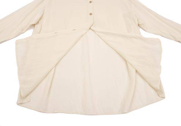 Sybilla Cellulose Cotton Flat Collar Light Beige Blouse Size 2