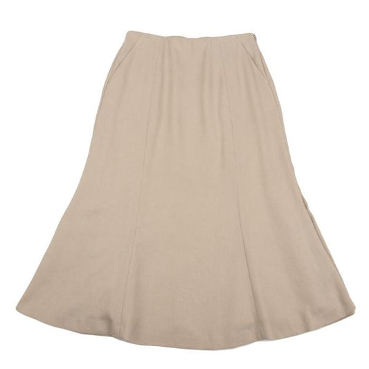 Sybilla Linen-Like Stretch Skirt Beige Size L