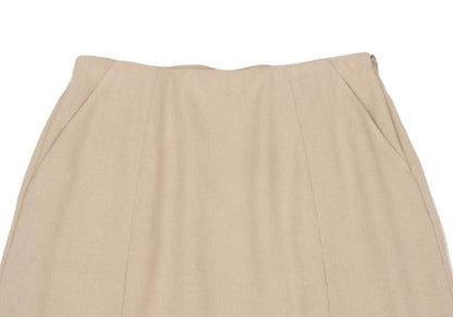 Sybilla Linen-Like Stretch Skirt Beige Size L