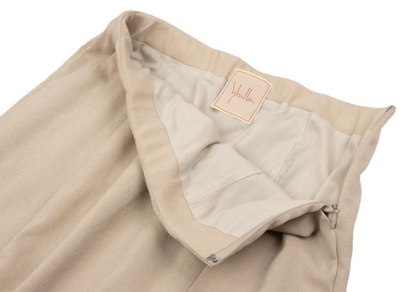 Sybilla Linen-Like Stretch Skirt Beige Size L