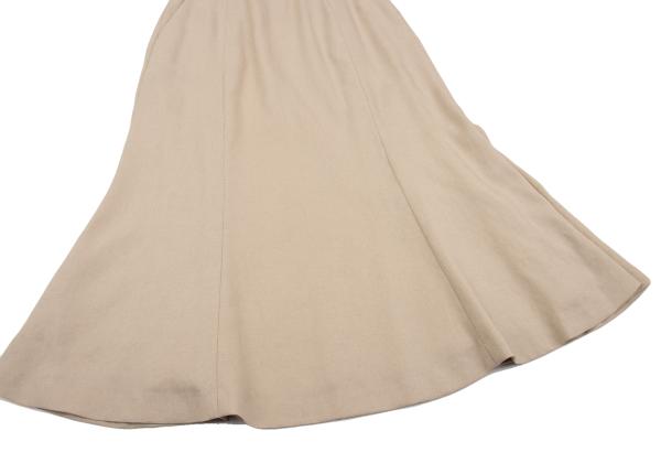 Sybilla Linen-Like Stretch Skirt Beige Size L