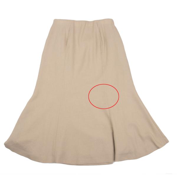 Sybilla Linen-Like Stretch Skirt Beige Size L
