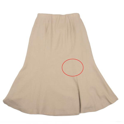 Sybilla Linen-Like Stretch Skirt Beige Size L