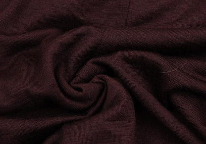 KENZO Sailor Collar Wool Knit Top Wine Red Size M