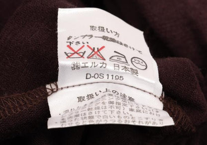 KENZO Sailor Collar Wool Knit Top Wine Red Size M
