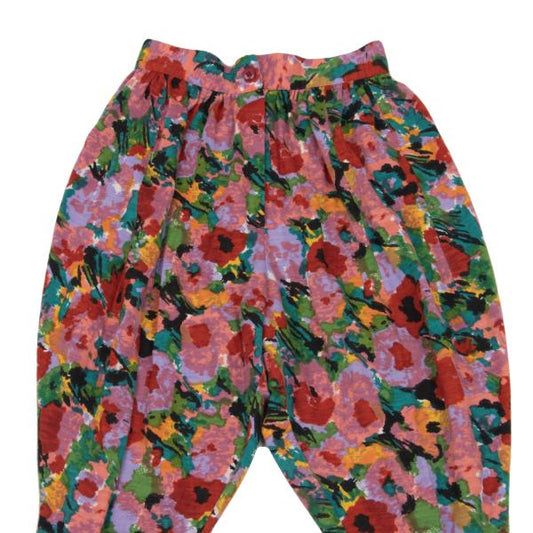 KENZO Purple Multi Paint Wool Knit Pants Size S