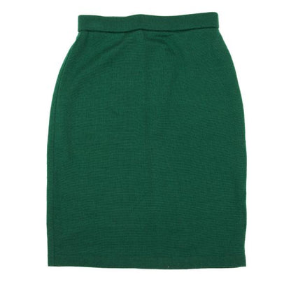 KENZO Wool Knit Mini Skirt Green Size M
