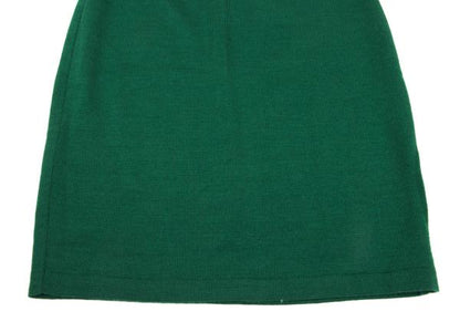 KENZO Wool Knit Mini Skirt Green Size M