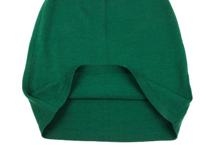 KENZO Wool Knit Mini Skirt Green Size M