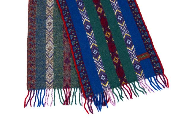 KENZO Jacquard Checkered Stole Multi