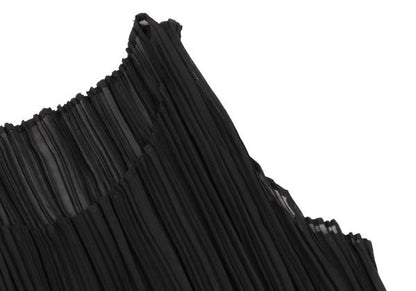 ISSEY MIYAKE Pleated Hem Sleeveless Dress Black Size M