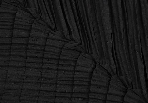 ISSEY MIYAKE Pleated Hem Sleeveless Dress Black Size M