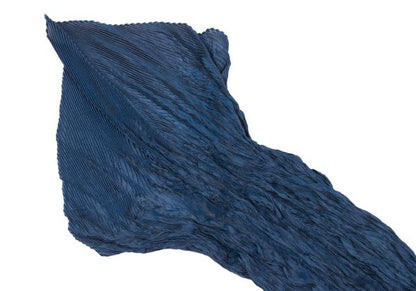 ISSEY MIYAKE Pleated Neck Scarf Blue