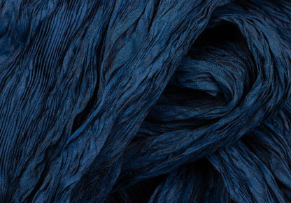 ISSEY MIYAKE Pleated Neck Scarf Blue