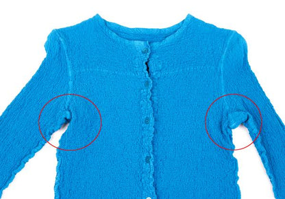 ISSEY MIYAKE me Cauliflower Cardigan Light Blue Size F
