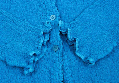 ISSEY MIYAKE me Cauliflower Cardigan Light Blue Size F
